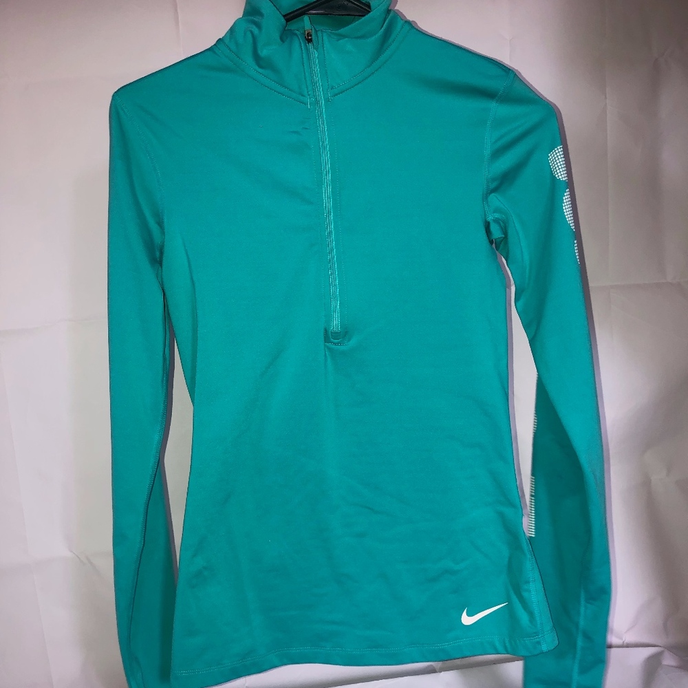 Teal nike running jacket